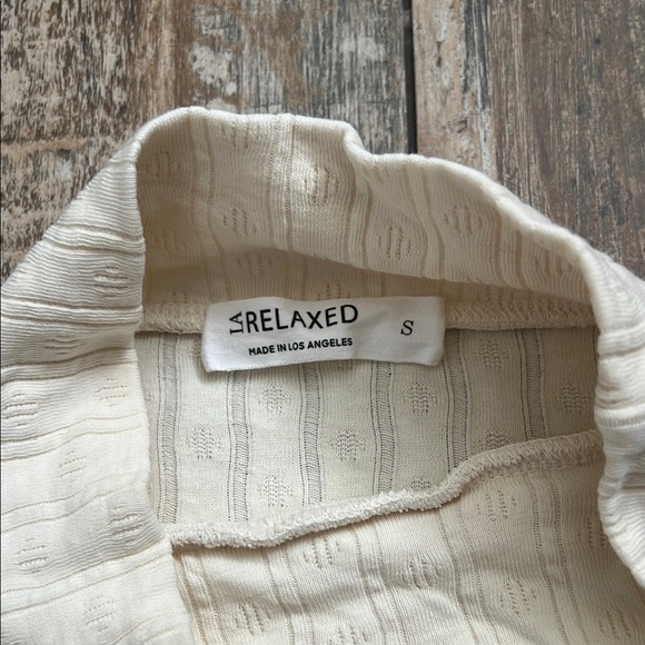 Organic Cotton textured Mock Turtleneck Top - Picture 2 of 5